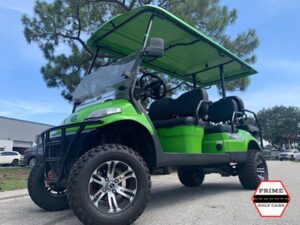 Light Green Elite EV 6 Passenger Golf Cart nantucket golf cart rental, golf cart rentals